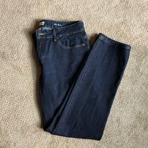 Warp + Weft Straight Leg Dark Wash Jeans